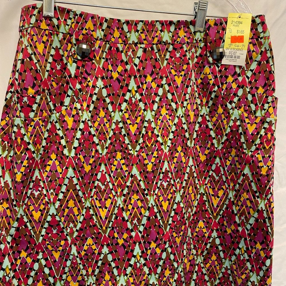 Geometric print skirt by Etcetera